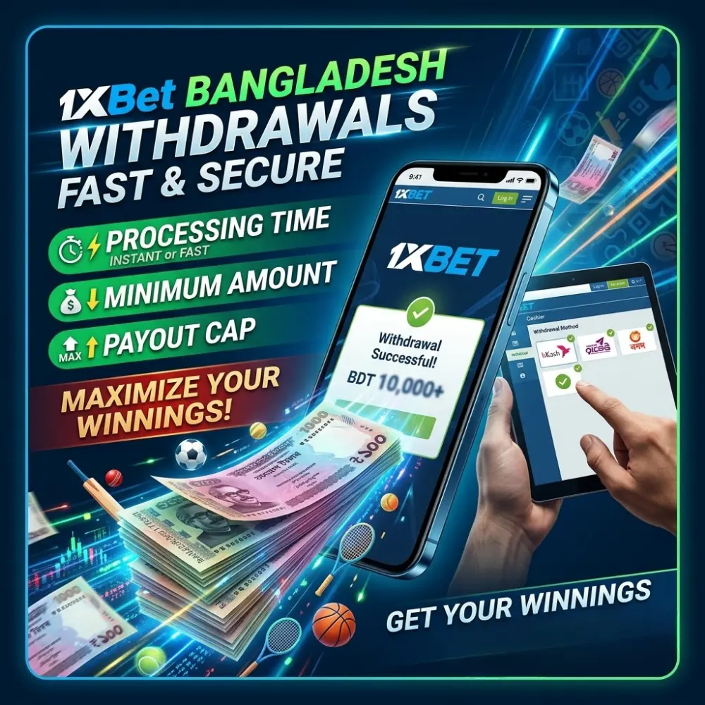 1xBet Withdrawal Time, Limits, and Minimum Amount in Bangladesh