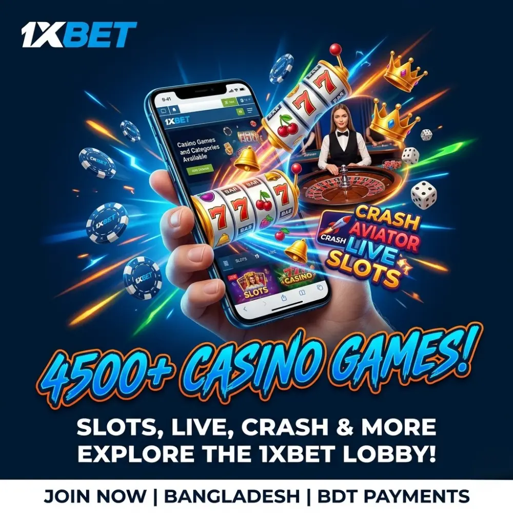 Casino Games and Categories Available on 1xBet